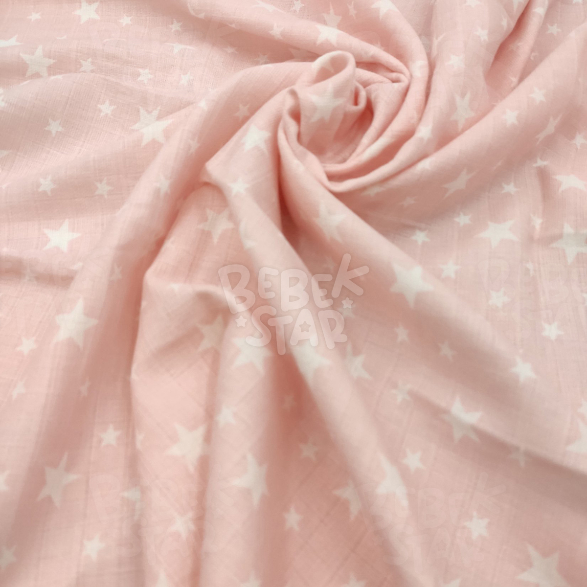 Mslin rt Pembe Yldz Desenli 80x100 cm